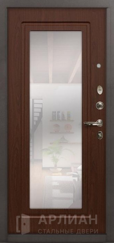 Фото №2 «Шумоизоляционная дверь со вставкой из зеркала толщиной 3мм и зеркалом максимум №2»